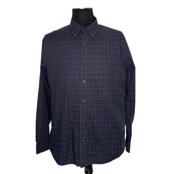 Eddie Bauer Cotton Wrinkle Resistant Button Down Shirt - Mens L - Picture 1 of 10